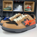A Bathing Ape Bape SK8 Sta "Brown Orange" - Encomenda