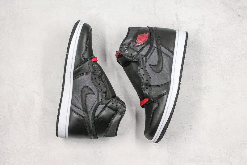 Jordan 1 Retro High Black Satin Gym Red - Encomenda