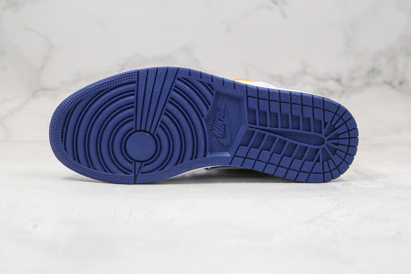 Jordan 1 Mid White Laser Orange Deep Royal Blue - Encomenda