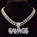 Corrente Prata Ice Cravejada Savage - Encomenda