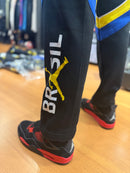 Conjunto Tracksuit Jordan Brasil Preto Amarelo 2026/27 - Pronta Entrega