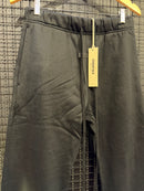 Calça Moletom Essentials Black Logo Black - Pronta Entrega