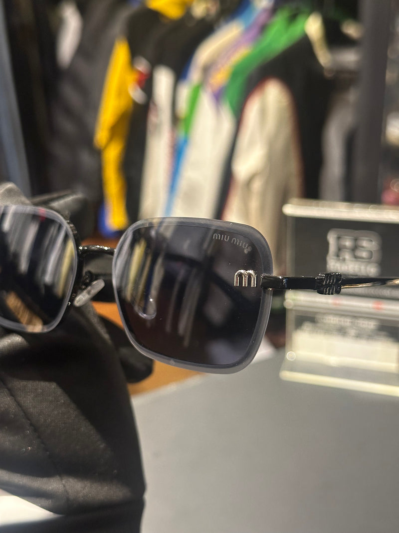 Óculos Miu Miu Retangular Armação Black Lente Preta - Pronta Entrega