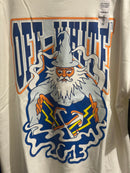 Camiseta Off-White Wizard Bege Oversize - Pronta Entrega