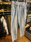 Calça Louis Vuitton By Tyler, The Creator Monogram Jeans Claro - Pronta Entrega