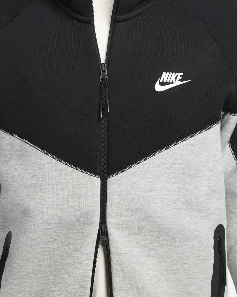 Conjunto Nike Tech Fleece Cinza/Preto 2023 (New Season) - Encomenda