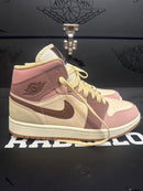 Tênis Nike Air Jordan 1 Mid Dark Pony Smoke Mauve - Pronta Entrega