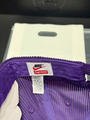 Boné Supreme X Nike Arc Corduroy 6 Panel Purple - Pronta Entrega