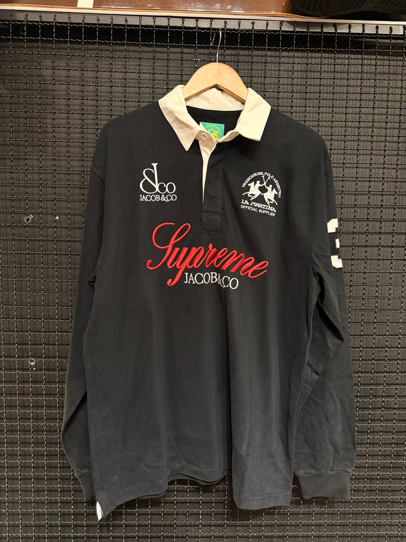 Camisa Polo Rugby Manga Longa Supreme x La Martina x Jacob & Co.- Pronta Entrega
