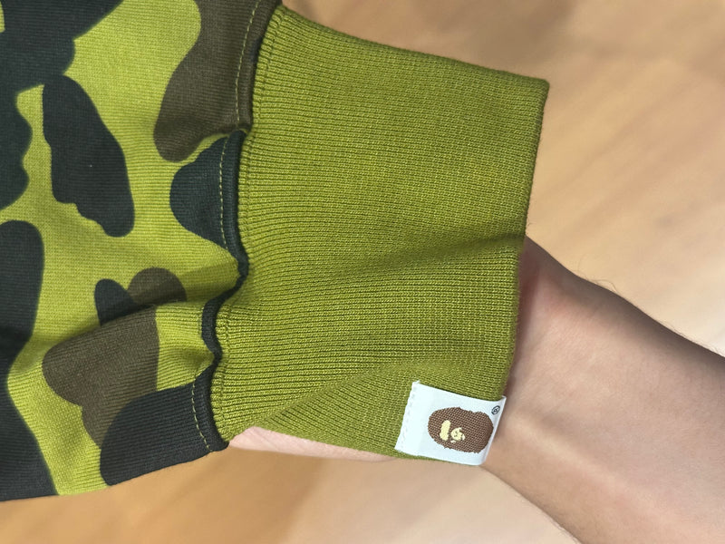 Jaqueta Bape Shark Camo Green Full Zip - Pronta Entrega