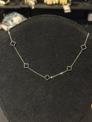 Colar Van Cleef Black - Pronta Entrega