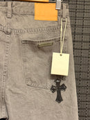 Calça Jeans Chrome Hearts Black Cruz - Pronta Entrega