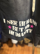Short Hellstar Preto “I See Human But No Humanity” - Pronta Entrega