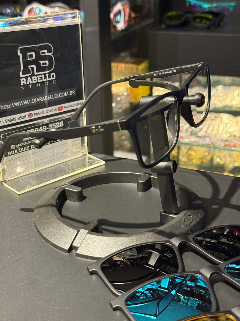 Óculos Rayban Armação Preto Clip-On 3 em 1 Multi Cores - Pronta Entrega