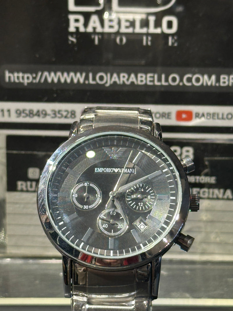 Relógio Armani Fundo Black - Pronta Entrega