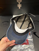 Boné Supreme 5 Panel Washed Chinó Twill Camp Blue Jeans - Pronta Entrega