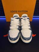 Tênis Louis Vuitton LV Trainer Blue Monogram - Pronta Entrega
