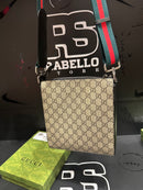 Bolsa Gucci Carteiro Transversal Bege Preto - Pronta Entrega