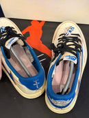 Tênis Nike Air Jordan 1 Low Travis Scott Fragment Military Blue - Pronta Entrega