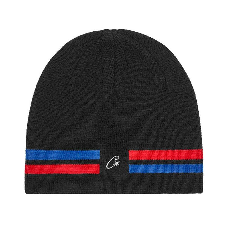 Gorro Corteiz Knit Black/Red/Blue - Encomenda