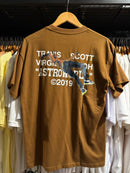 Camiseta Travis Scott Astroworld X Off-White Virgil Marrom - Pronta Entrega