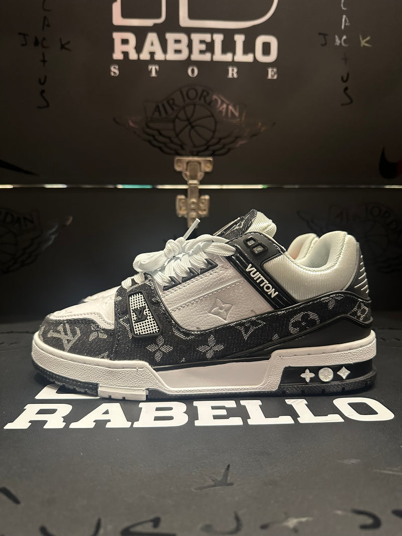 Tênis Louis Vuitton LV Trainer Black White - Pronta Entrega