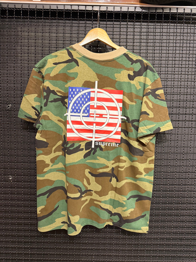 Camiseta Supreme USA Camo Green - Pronta Entrega