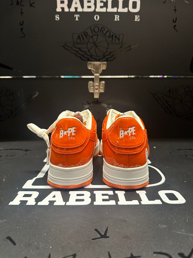 Tênis BAPE A Bathing APE Court Sta Orange - Pronta Entrega