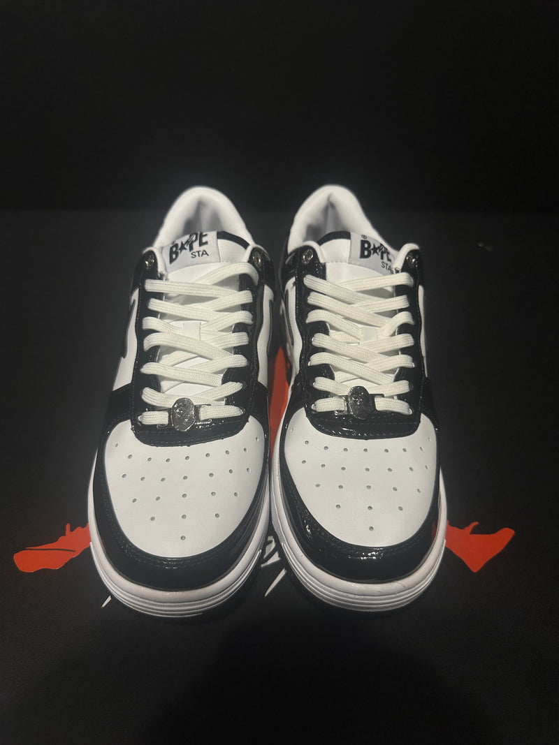 Tênis BAPE STA Low White/Black - Pronta Entrega