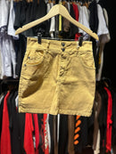 Saia Jeans Bege Billabong - Pronta Entrega