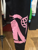 Calça Sarja Minus Two Preto Logo Rosa - Pronta Entrega