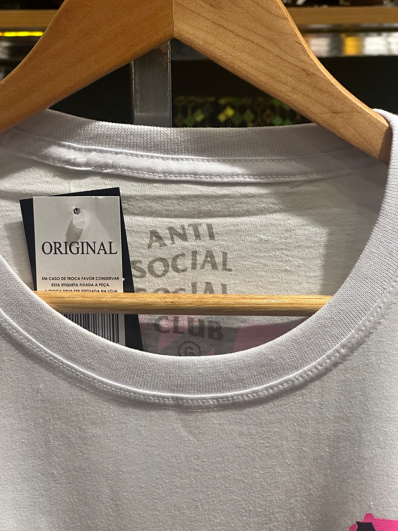Camisa Anti Social Social Club Branca Ink Pink - Pronta Entrega
