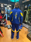 Conjunto Tracksuit Jordan Brasil Azul Amarelo 2026/27 - Pronta Entrega