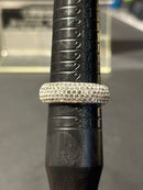 Anel Aço Inoxidável Prata Cravejado - Pronta Entrega