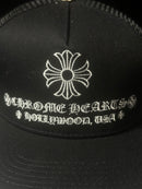 Boné Trucker Aba Reta Chrome Hearts Black - Pronta Entrega