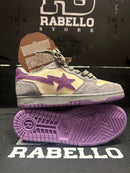 Tênis BAPE A Bathing APE Court Sta Mist Grey Royal Purple - Pronta Entrega