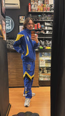 Conjunto Tracksuit Jordan Brasil Azul Amarelo 2026/27 - Pronta Entrega