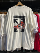 Camiseta OFF WHITE x JORDAN over Branca - Pronta Entrega