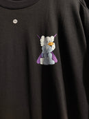 Camiseta Kaws Oversized Preta  - Pronta Entrega