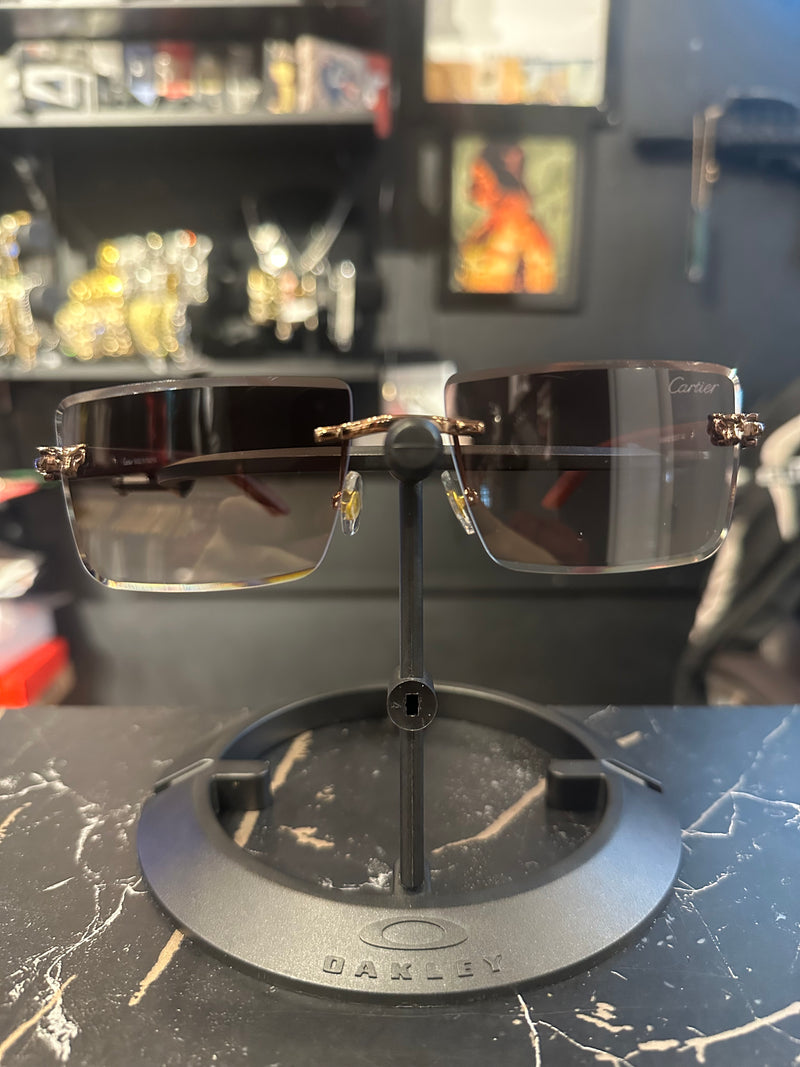 Óculos Cartier 66543XZ Lente Marrom - Pronta Entrega