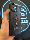 Case Chrome Hearts Metal Cruz Cross Para Iphone - Pronta Entrega