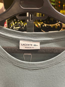 Camisa Lacoste Cinza Logo Branca/Verde - Pronta Entrega