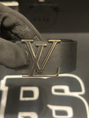 Cinto Louis Vuitton Initiales Black Logo Black/Gold 125 CM  - Pronta Entrega