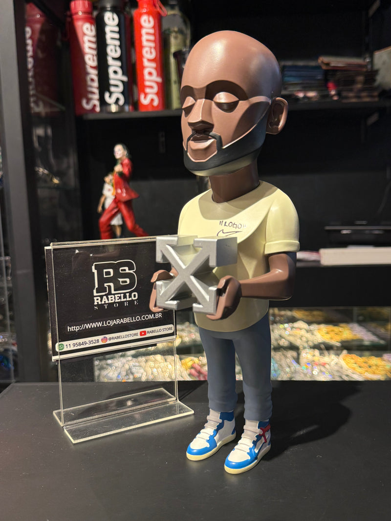 Boneco Colecionável Danil Yad Mighty Virgil Abloh Off-White Logo - Pronta Entrega