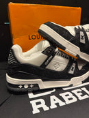 Tênis Louis Vuitton LV Trainer White Black  - Pronta Entrega