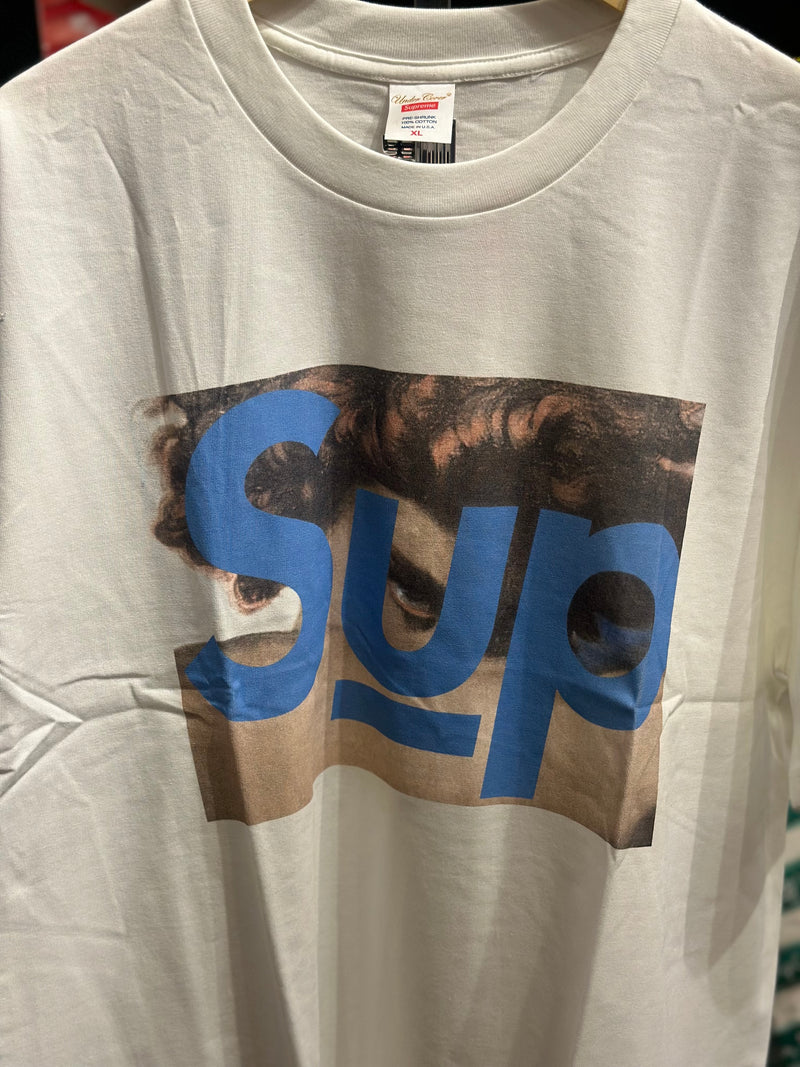 Camiseta SUPREME O Anjo Caído Branca - Pronta Entregar