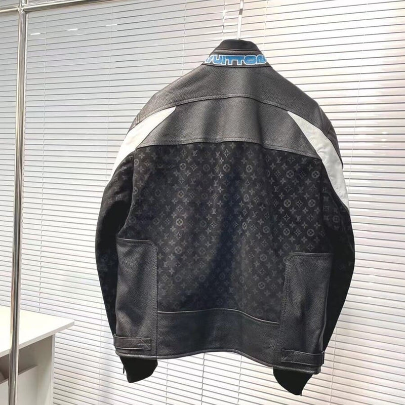 Jaqueta Couro Louis Vuitton Leather Mix Biker - Encomenda