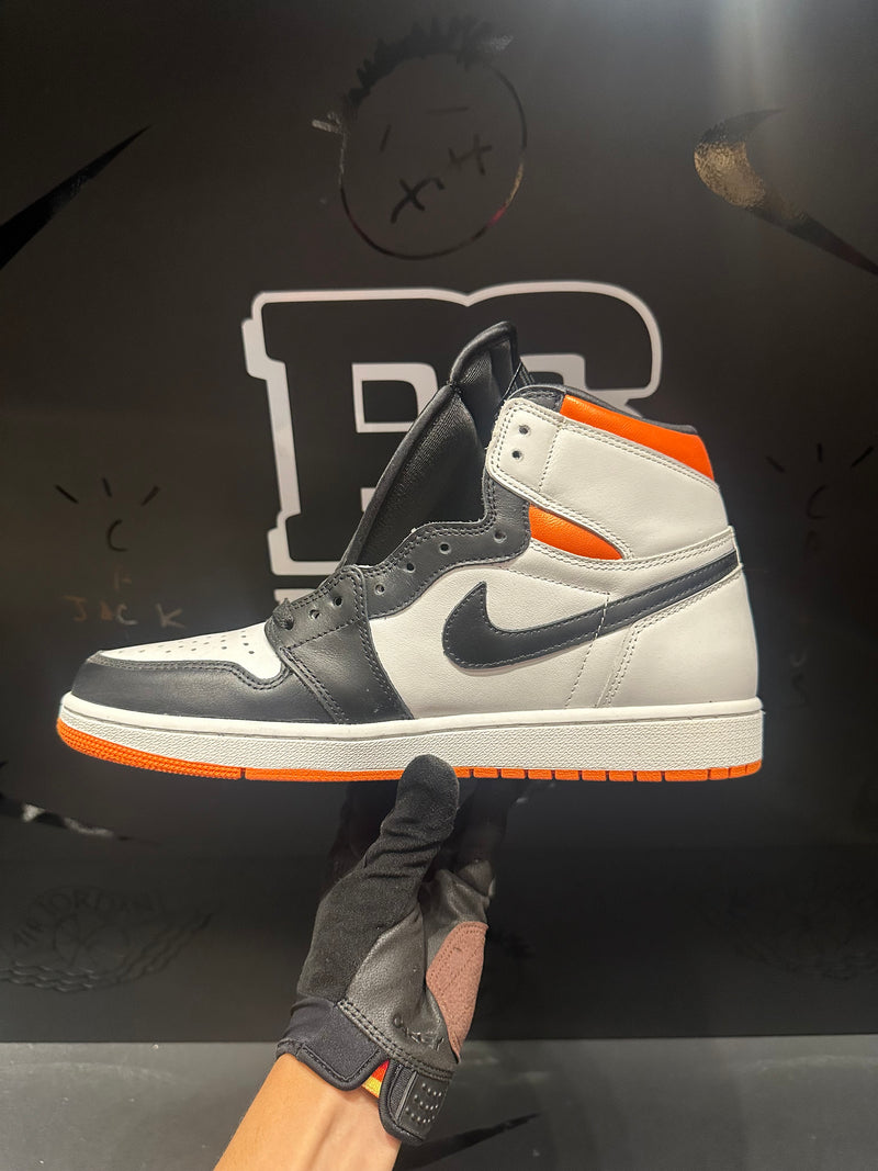 Tênis Nike Air Jordan 1 Retro High Boys Electro Orange - Pronta Entrega