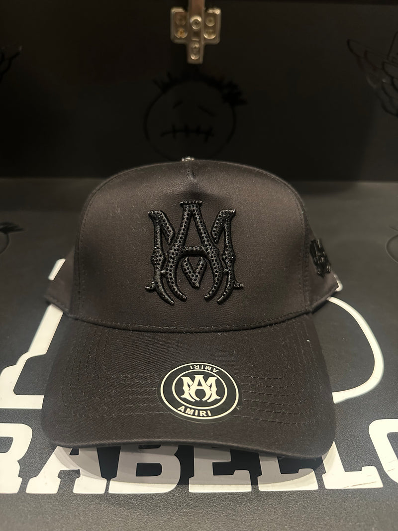 Boné Aba Curva Amiri Black - Pronta Entrega