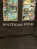 Moletom Who Decides War “Politicsas Usual” Black - Pronta Entrega